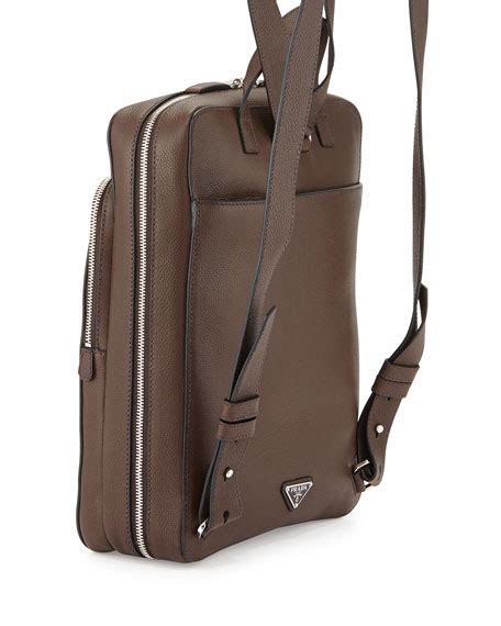 prada calfskin slim backpack|best prada backpacks.